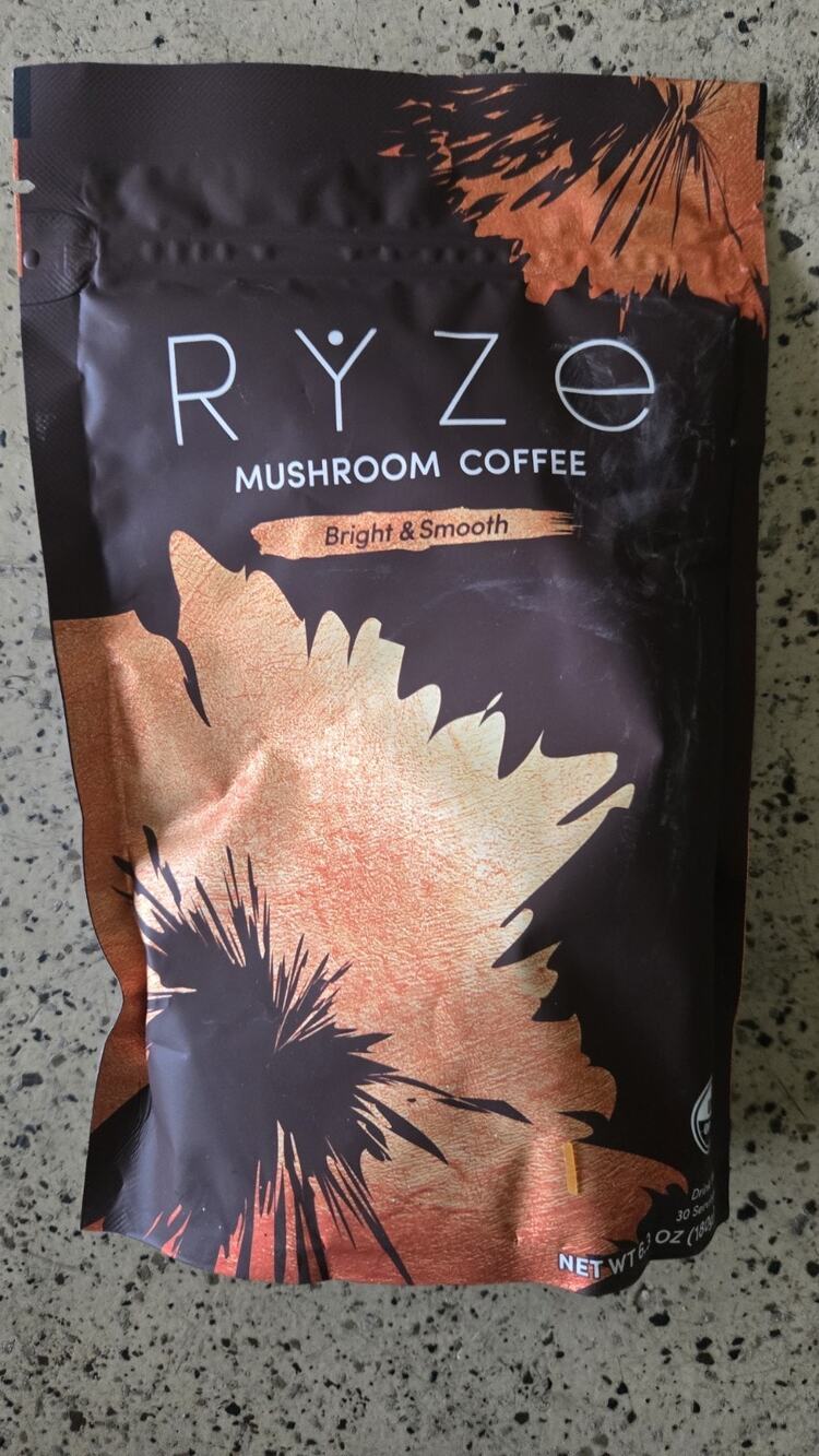 RYZE Mushroom Coffee 30 Servings 6.3oz Organic Instant Drink Mix NEW